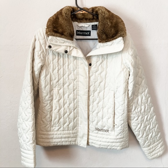 Marmot Jackets & Blazers - Marmot St. Moritz Faux Fur Collar Quilted Jacket